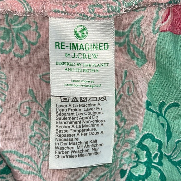 Woman’s J.Crew Patchwork Floral Tiered Maxi Dress Tie Straps Size XSmall - Picture 4 of 5